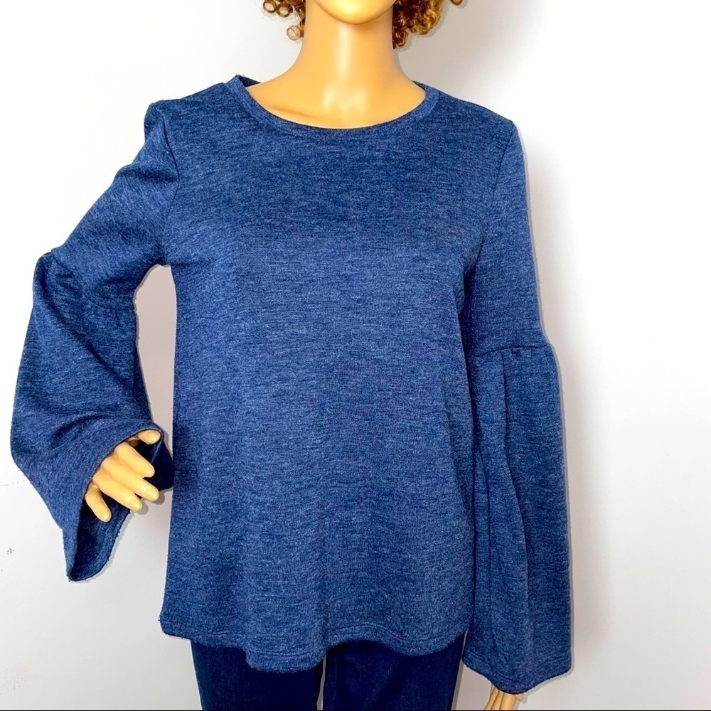Lucky Brand Bell Sleeve Button-Back Sweatshirt – Size Small
